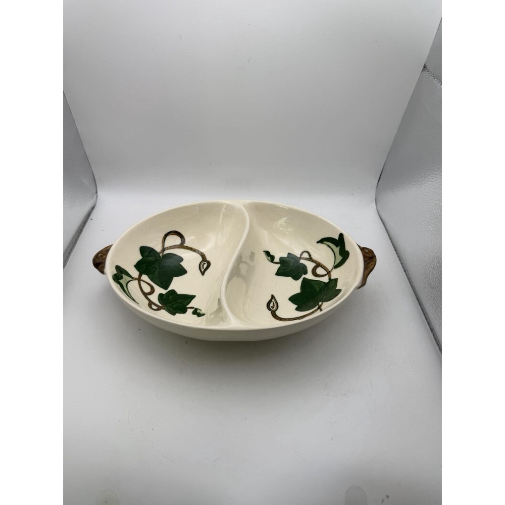 Metlox Poppytrail Homestead Provincial Divided Serving Bowl Ivy California USA